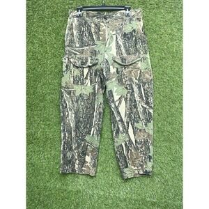 Vintage OCOEE Camo Cargo Pants Mens 34 Hunting Pants Rebark 100% Cotton Outdoor